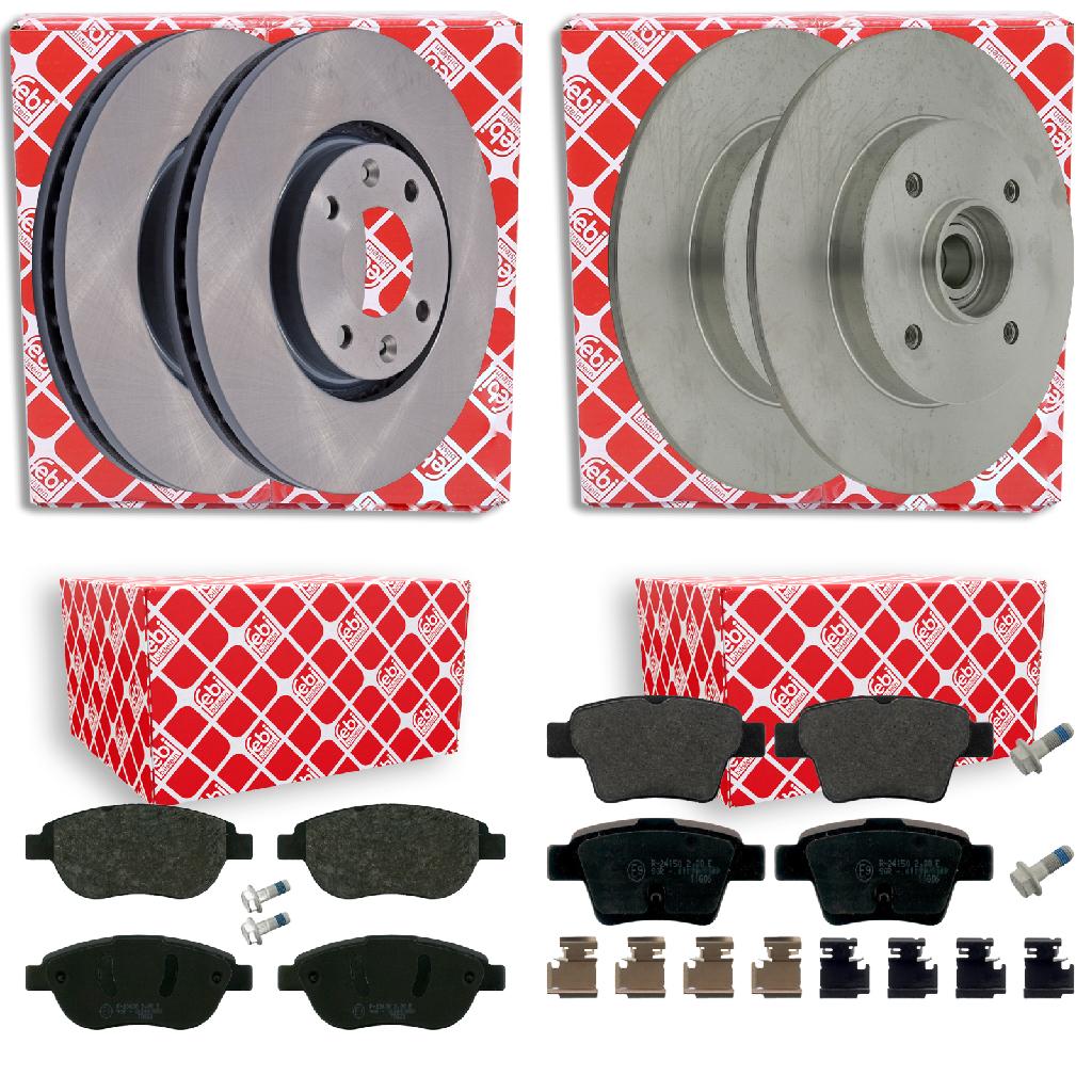 FEBI BILSTEIN Bremsscheibe 27201 + Bremsbelagsatz, Scheibenbremse 16813 + Bremsscheibe 21121 + Bremsbelagsatz, Scheibenbremse 16422