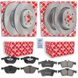 FEBI BILSTEIN Bremsscheibe 105718 + Bremsbelagsatz, Scheibenbremse 16479 + Bremsbelagsatz, Scheibenbremse 16718 + Bremsscheibe 105714