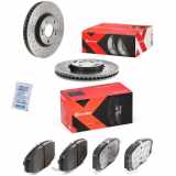 BREMBO Bremsscheibe 09.A532.2X + Bremsbelagsatz, Scheibenbremse P 30 034X
