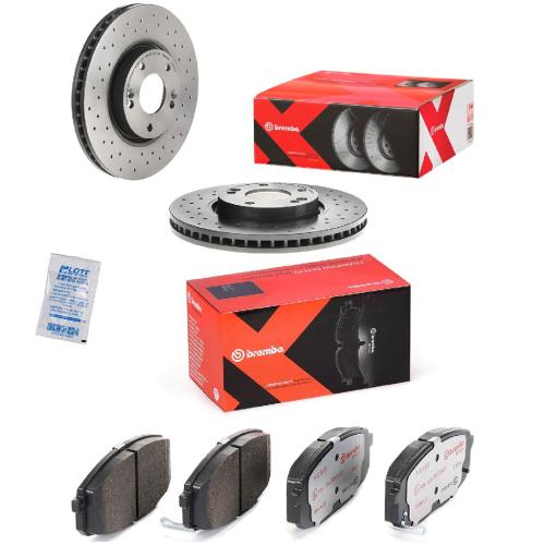 BREMBO Bremsscheibe 09.A532.2X + Bremsbelagsatz, Scheibenbremse P 30 034X Bild BREMBO Bremsscheibe 09.A532.2X + Bremsbelagsatz, Scheibenbremse P 30 034X