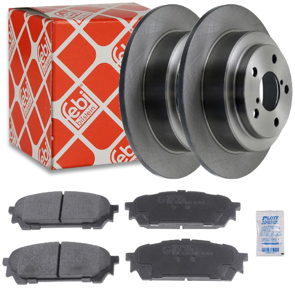 FEBI BILSTEIN Bremsscheibe 28153 + Bremsbelagsatz, Scheibenbremse 170666