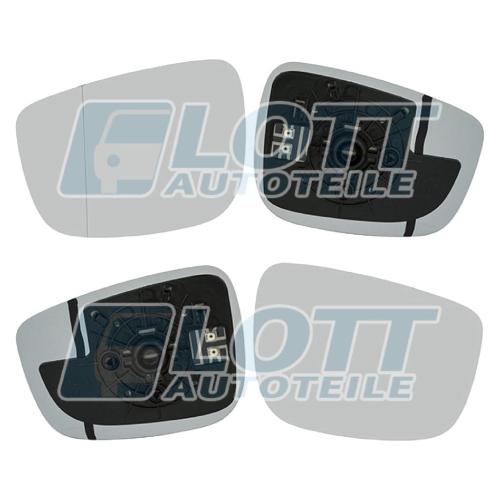 JOHNS Spiegelglas, Außenspiegel 45 83 37-86 + Spiegelglas, Außenspiegel 45 83 38-86 Bild JOHNS Spiegelglas, Außenspiegel 45 83 37-86 + Spiegelglas, Außenspiegel 45 83 38-86