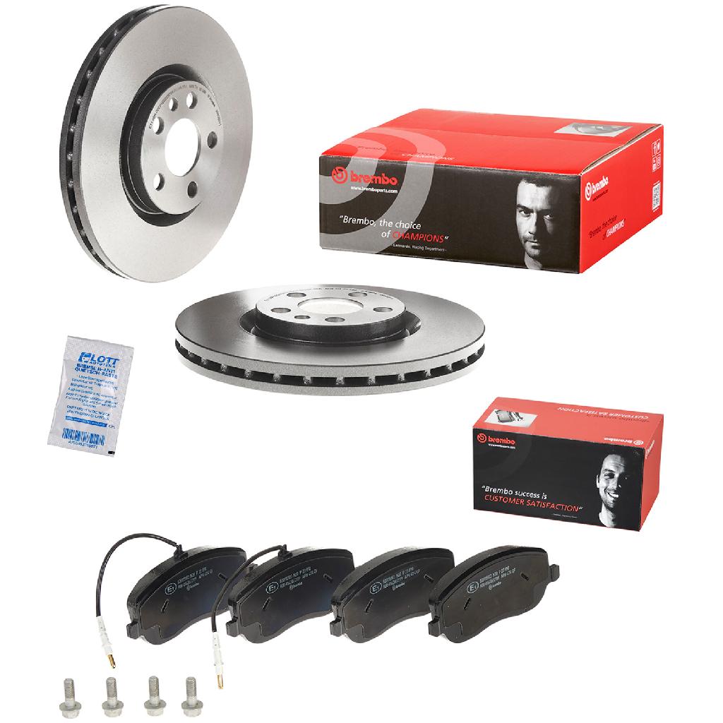 BREMBO Bremsbelagsatz, Scheibenbremse P 23 090 + Bremsscheibe 09.8003.11