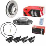 BREMBO Bremsbelagsatz, Scheibenbremse P 06 039 + Warnkontakt, Bremsbelagverschleiß A 00 437 + Bremsscheibe 09.9793.1X