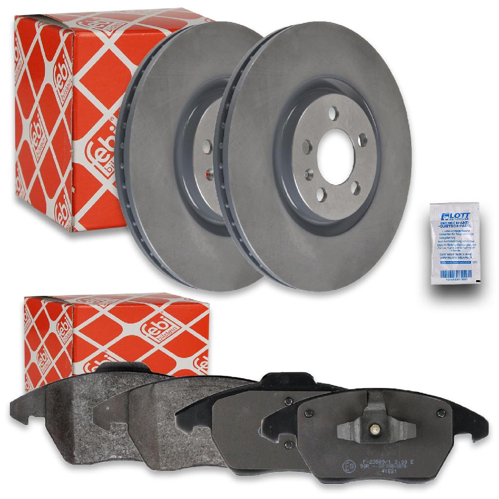 ATE Warnkontakt, Bremsbelagverschleiß 24.8190-0298.2 FEBI BILSTEIN Bremsbelagsatz, Scheibenbremse 16804 + Bremsscheibe 44028