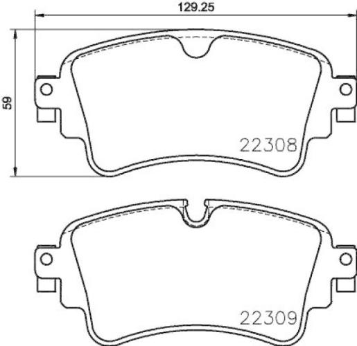 BREMBO Bremsbelagsatz, Scheibenbremse P 85 154X + Bremsscheibe 09.B969.1X + Warnkontakt, Bremsbelagverschleiß A 00 524 Bild BREMBO Bremsbelagsatz, Scheibenbremse P 85 154X + Bremsscheibe 09.B969.1X + Warnkontakt, Bremsbelagverschleiß A 00 524