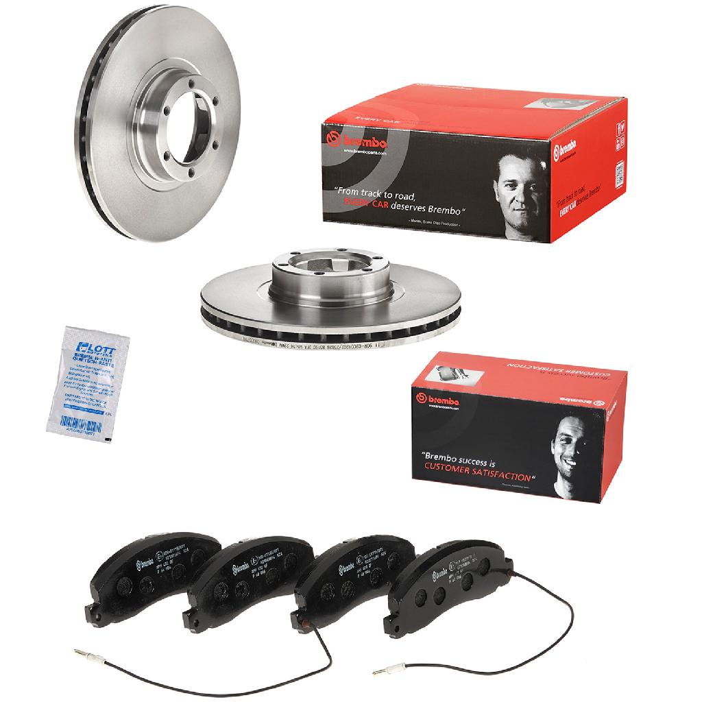 BREMBO Bremsbelagsatz, Scheibenbremse P 68 006 + Bremsscheibe 09.3357.10
