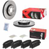 BREMBO Bremsscheibe 09.A532.2X + Bremsbelagsatz, Scheibenbremse P 30 065