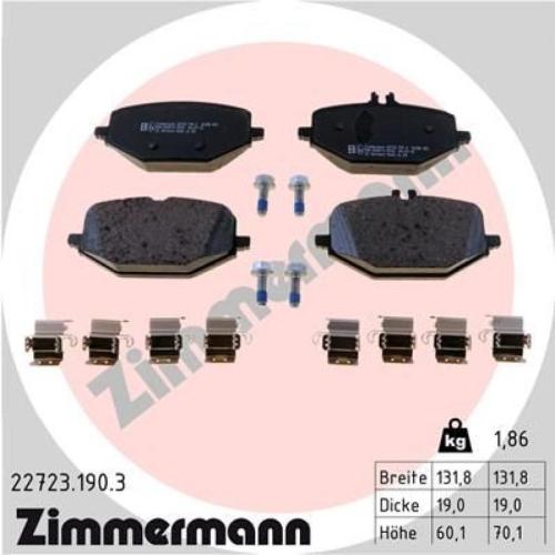 ATE Warnkontakt, Bremsbelagverschleiß 24.8190-0067.2 ZIMMERMANN Bremsscheibe 400.5564.20 + Bremsbelagsatz, Scheibenbremse 22723.190.3 Bild ATE Warnkontakt, Bremsbelagverschleiß 24.8190-0067.2 ZIMMERMANN Bremsscheibe 400.5564.20 + Bremsbelagsatz, Scheibenbremse 22723.190.3