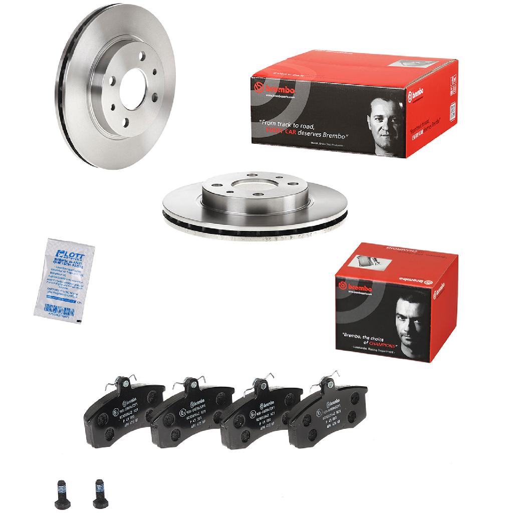 BREMBO Bremsbelagsatz, Scheibenbremse P 41 003 + Bremsscheibe 09.8894.14