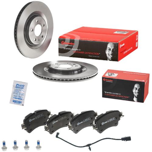 BREMBO Bremsscheibe 09.B969.11 + Bremsbelagsatz, Scheibenbremse P 85 154 + Warnkontakt, Bremsbelagverschleiß A 00 524 Bild BREMBO Bremsscheibe 09.B969.11 + Bremsbelagsatz, Scheibenbremse P 85 154 + Warnkontakt, Bremsbelagverschleiß A 00 524