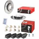 BREMBO Bremsbelagsatz, Scheibenbremse P 59 098 + Bremsscheibe 08.C308.11