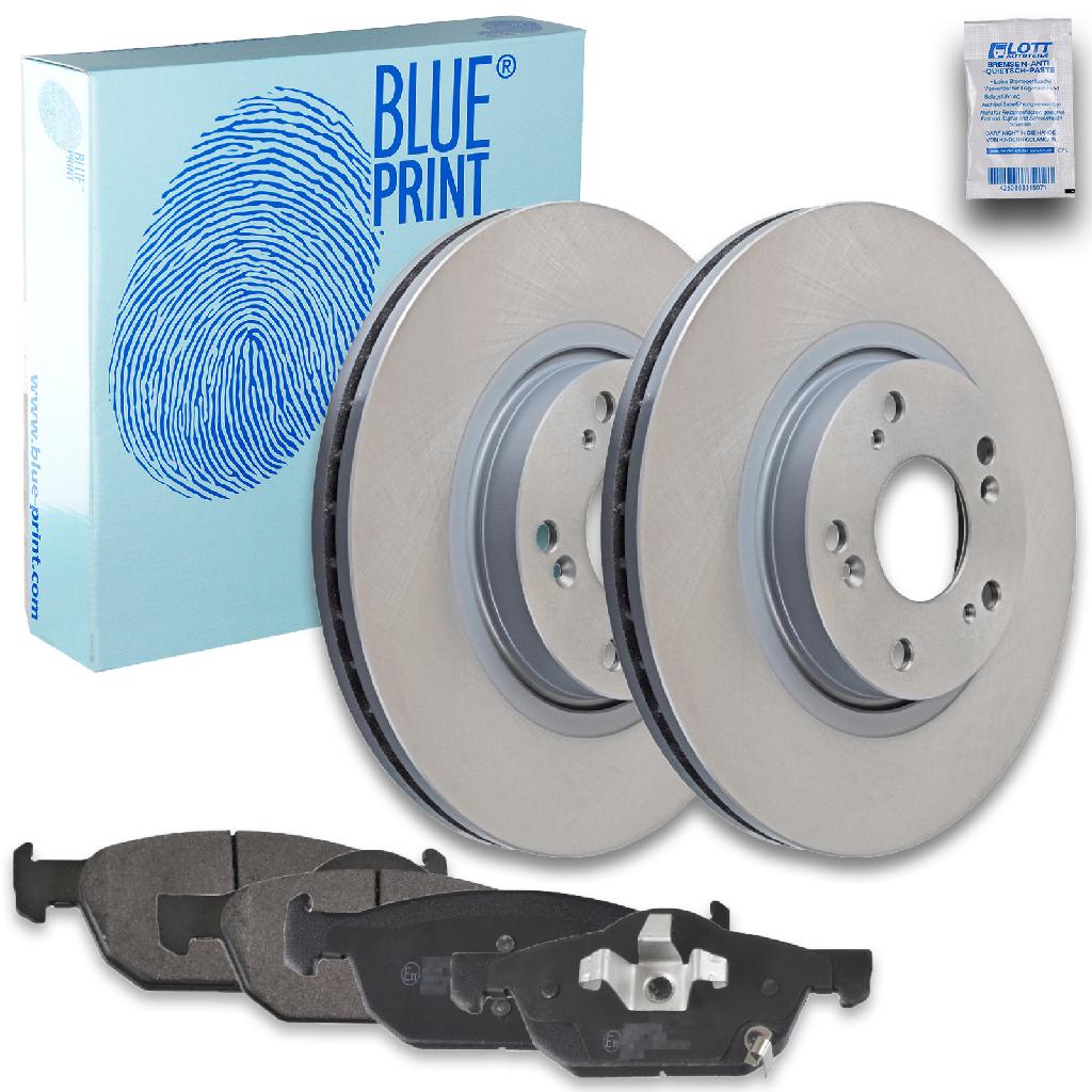 BLUE PRINT Bremsbelagsatz, Scheibenbremse ADH24290 + Bremsscheibe ADH243109