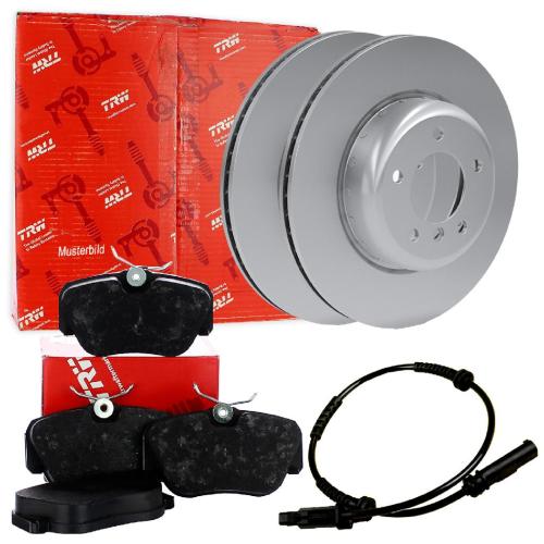 TRW Bremsscheibe DF6744S + Warnkontakt, Bremsbelagverschleiß GIC203 + Bremsbelagsatz, Scheibenbremse GDB2103 Bild TRW Bremsscheibe DF6744S + Warnkontakt, Bremsbelagverschleiß GIC203 + Bremsbelagsatz, Scheibenbremse GDB2103