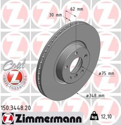 ZIMMERMANN Bremsscheibe 150.3448.20 + Bremsbelagsatz, Scheibenbremse 23448.170.1 + Bremsscheibe 150.3450.20 + Bremsbelagsatz, Scheibenbremse 24170.195.1 Bild ZIMMERMANN Bremsscheibe 150.3448.20 + Bremsbelagsatz, Scheibenbremse 23448.170.1 + Bremsscheibe 150.3450.20 + Bremsbelagsatz, Scheibenbremse 24170.195.1