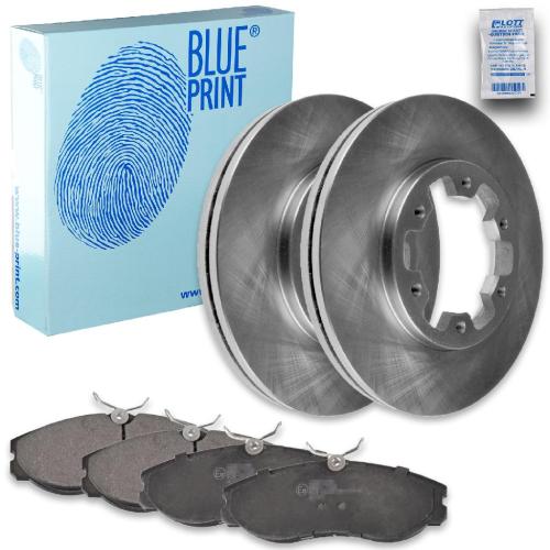BLUE PRINT Bremsbelagsatz, Scheibenbremse ADN14295 + Bremsscheibe ADN14368 Bild BLUE PRINT Bremsbelagsatz, Scheibenbremse ADN14295 + Bremsscheibe ADN14368