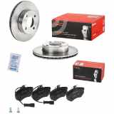 BREMBO Bremsbelagsatz, Scheibenbremse P 85 016 + Bremsscheibe 09.5710.10