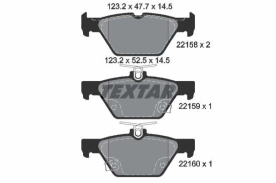 TEXTAR Bremsscheibe 92309303 + Bremsbelagsatz, Scheibenbremse 2215801 Bild TEXTAR Bremsscheibe 92309303 + Bremsbelagsatz, Scheibenbremse 2215801