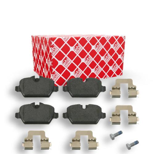 FEBI BILSTEIN Bremsbelagsatz, Scheibenbremse 16560 + Warnkontakt, Bremsbelagverschleiß 36571 + Bremsscheibe 106295 Bild FEBI BILSTEIN Bremsbelagsatz, Scheibenbremse 16560 + Warnkontakt, Bremsbelagverschleiß 36571 + Bremsscheibe 106295