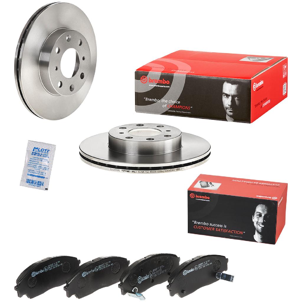 BREMBO Bremsbelagsatz, Scheibenbremse P 28 016 + Bremsscheibe 09.5023.10