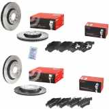 BREMBO Bremsbelagsatz, Scheibenbremse P 59 043 + Bremsbelagsatz, Scheibenbremse P 59 042 + Bremsscheibe 09.9162.11 + Bremsscheibe 09.9505.11