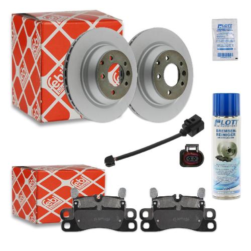 FEBI BILSTEIN Bremsbelagsatz, Scheibenbremse 16809 + Warnkontakt, Bremsbelagverschleiß 34498 + Bremsscheibe 28161 Bild FEBI BILSTEIN Bremsbelagsatz, Scheibenbremse 16809 + Warnkontakt, Bremsbelagverschleiß 34498 + Bremsscheibe 28161