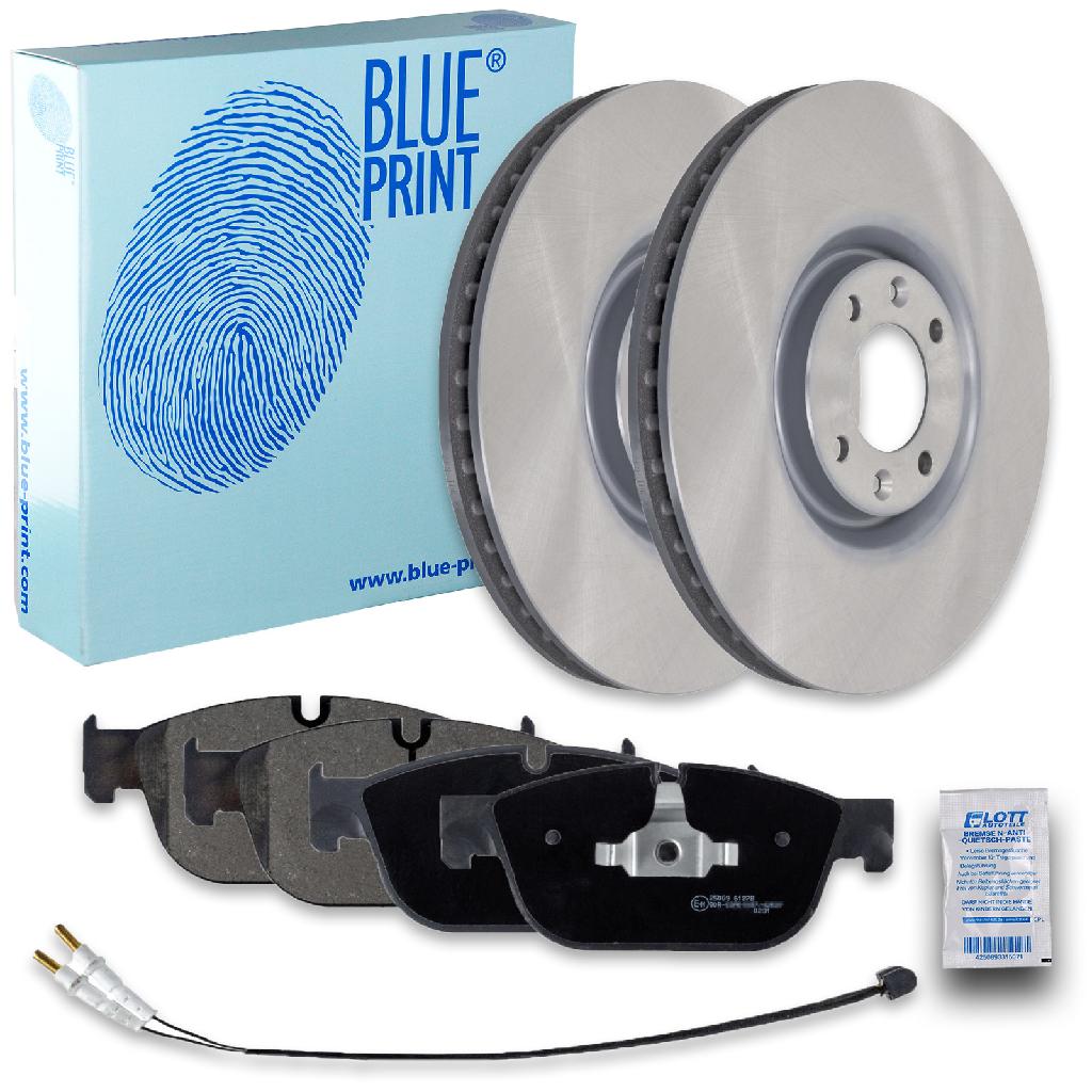 BLUE PRINT Bremsscheibe ADP154355 + Bremsbelagsatz, Scheibenbremse ADP154240