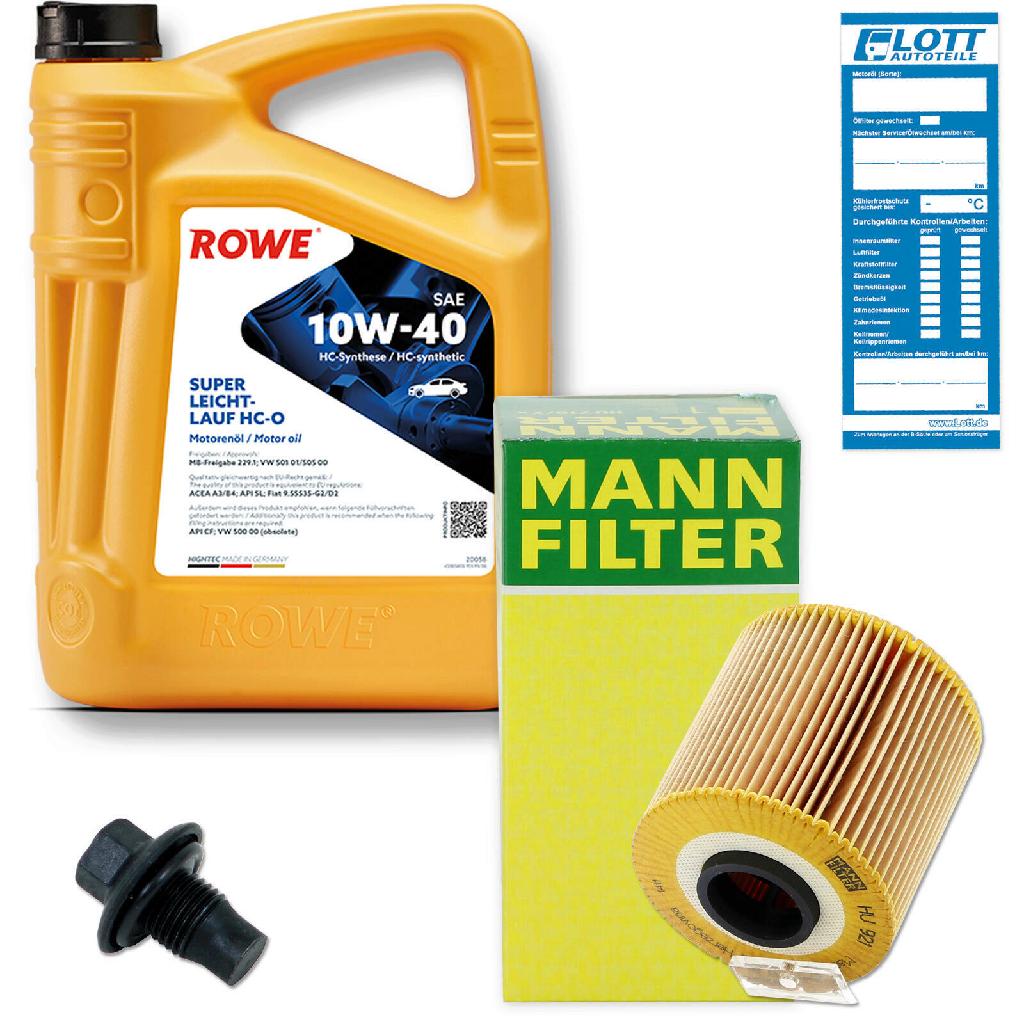 Rowe Inspektionskit Motoröl + Ölfilter + Ablassschraube