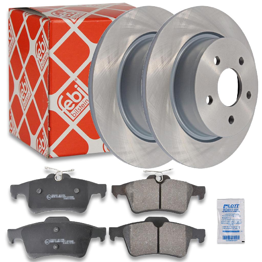 FEBI BILSTEIN Bremsscheibe 43887 + Bremsbelagsatz, Scheibenbremse 16718