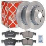 FEBI BILSTEIN Bremsscheibe 43887 + Bremsbelagsatz, Scheibenbremse 16718