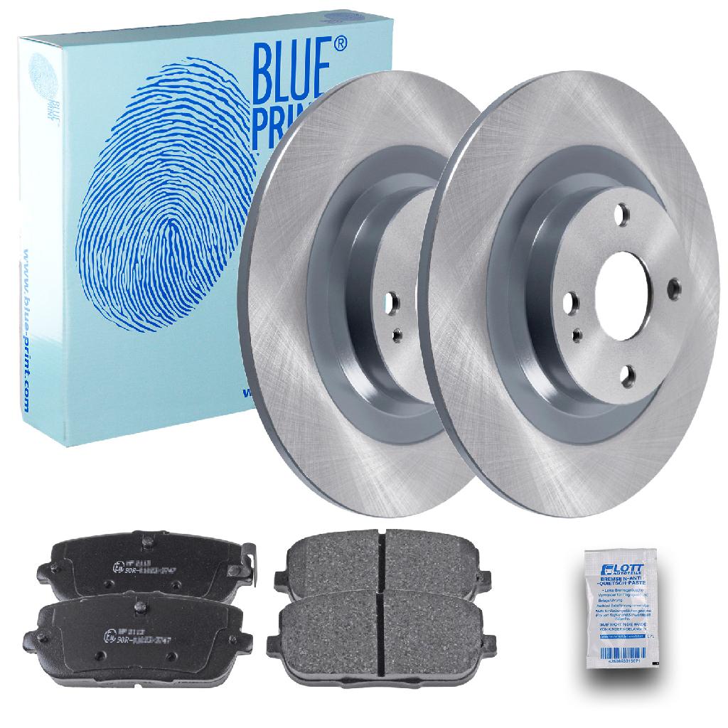 BLUE PRINT Bremsbelagsatz, Scheibenbremse ADM54291 + Bremsscheibe ADM543134