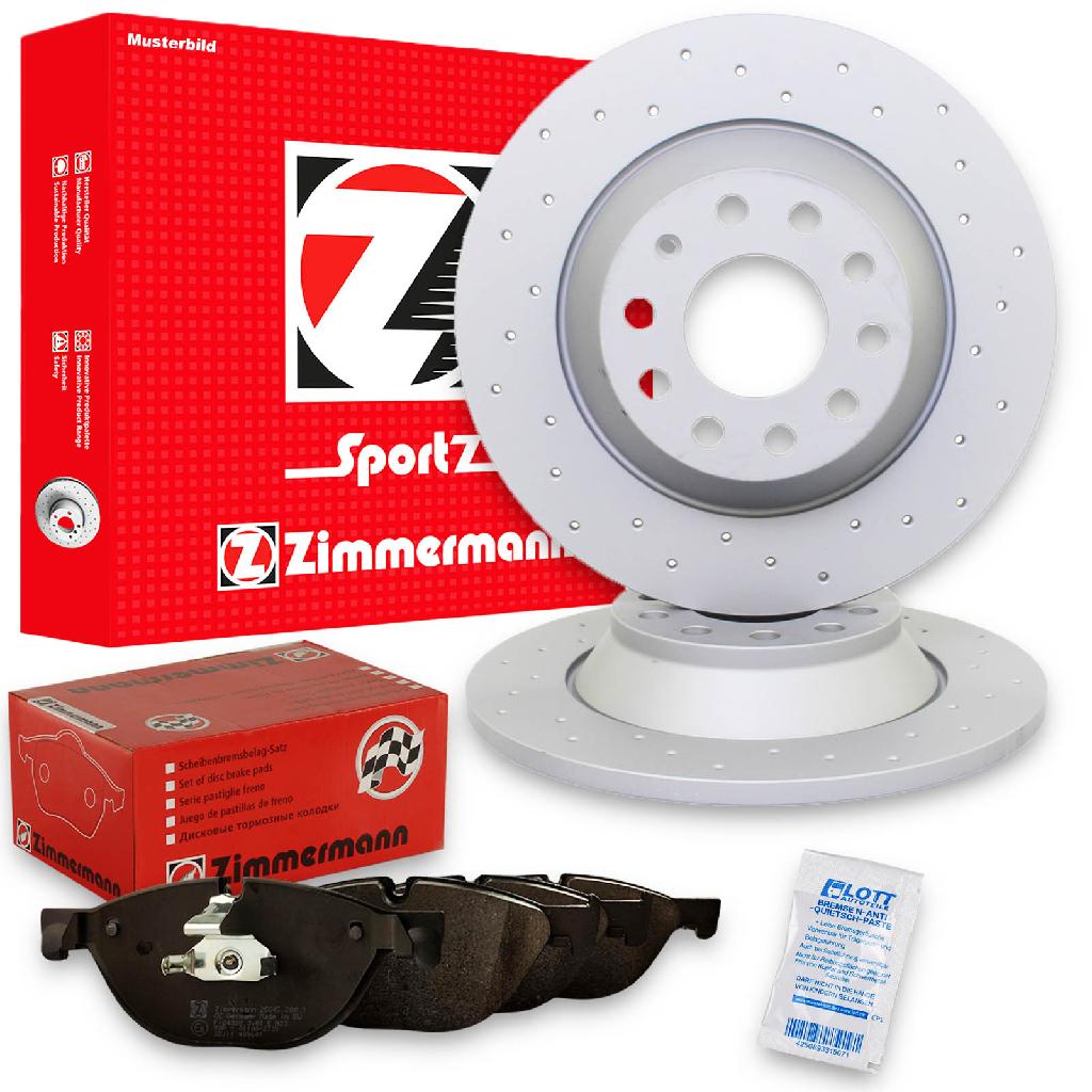 ZIMMERMANN Bremsbelagsatz, Scheibenbremse 23353.150.1 + Bremsscheibe 250.1340.52