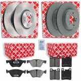 FEBI BILSTEIN Bremsbelagsatz, Scheibenbremse 16028 + Bremsscheibe 45895 + Bremsscheibe 23212 + Bremsbelagsatz, Scheibenbremse 16158