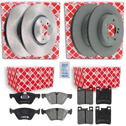 FEBI BILSTEIN Bremsbelagsatz, Scheibenbremse 16028 + Bremsscheibe 45895 + Bremsscheibe 23212 + Bremsbelagsatz, Scheibenbremse 16158 Bild FEBI BILSTEIN Bremsbelagsatz, Scheibenbremse 16028 + Bremsscheibe 45895 + Bremsscheibe 23212 + Bremsbelagsatz, Scheibenbremse 16158