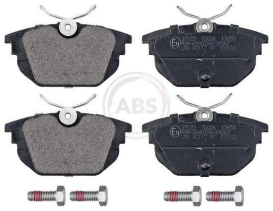 A.B.S. Bremsbelagsatz, Scheibenbremse 37123 + Bremsscheibe 15857 Bild A.B.S. Bremsbelagsatz, Scheibenbremse 37123 + Bremsscheibe 15857