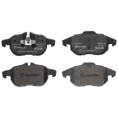 BREMBO Bremsscheibe 09.9162.1X + Bremsbelagsatz, Scheibenbremse P 59 043X Bild BREMBO Bremsscheibe 09.9162.1X + Bremsbelagsatz, Scheibenbremse P 59 043X