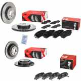 BREMBO Bremsbelagsatz, Scheibenbremse P 78 017 + Bremsbelagsatz, Scheibenbremse P 78 011 + Bremsscheibe 09.A870.1X + Bremsscheibe 09.B041.1X