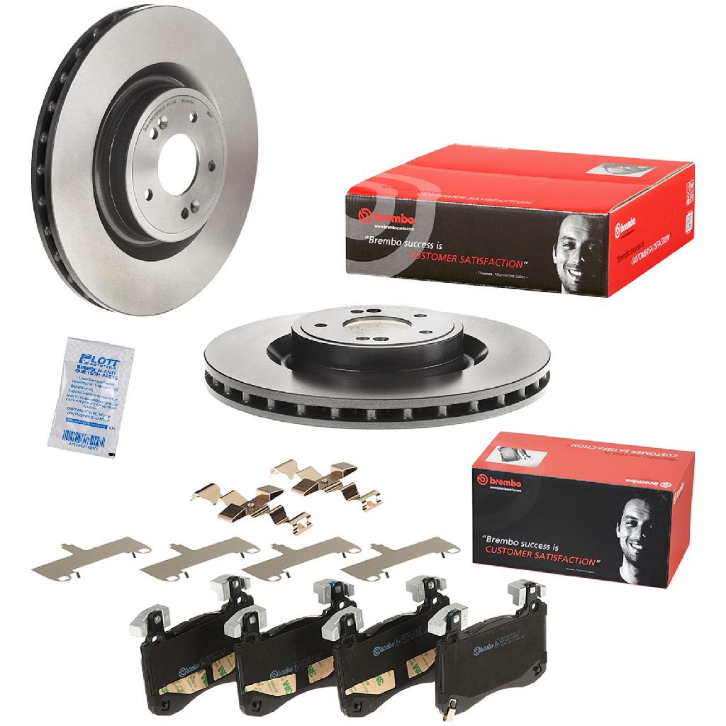BREMBO Bremsscheibe 09.D027.11 + Bremsbelagsatz, Scheibenbremse P 30 113