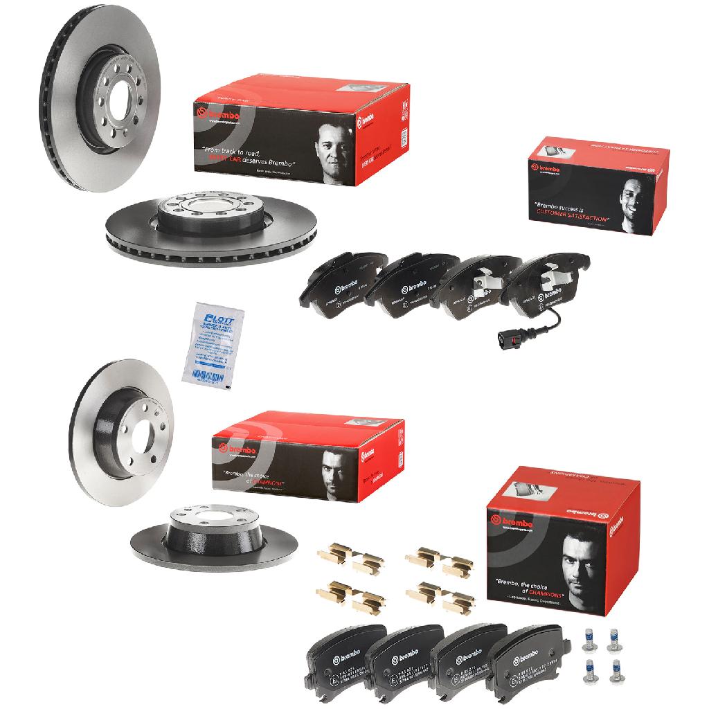 BREMBO Bremsscheibe 09.9772.11 + Bremsbelagsatz, Scheibenbremse P 85 146 + Bremsscheibe 08.9769.11 + Bremsbelagsatz, Scheibenbremse P 85 073