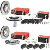 BREMBO Bremsbelagsatz, Scheibenbremse P 85 098 + Bremsscheibe 09.B970.11 + Bremsscheibe 09.B969.11 + Bremsbelagsatz, Scheibenbremse P 85 100