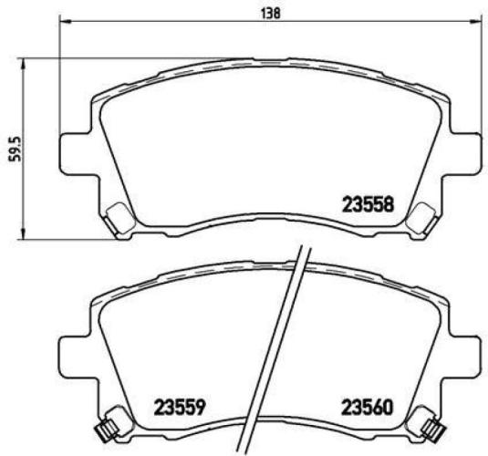 BREMBO Bremsscheibe 09.5674.2X + Bremsbelagsatz, Scheibenbremse P 78 010X Bild BREMBO Bremsscheibe 09.5674.2X + Bremsbelagsatz, Scheibenbremse P 78 010X