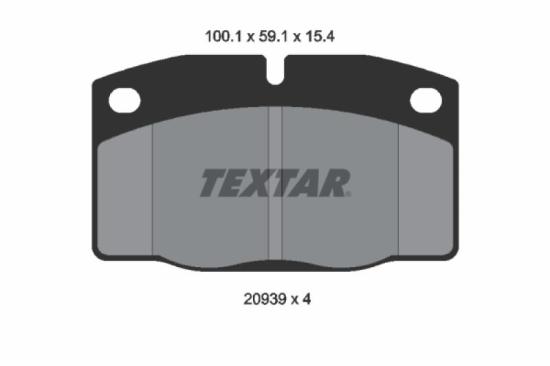 TEXTAR Bremsbelagsatz, Scheibenbremse 2093903 + Bremsscheibe 92020903 Bild TEXTAR Bremsbelagsatz, Scheibenbremse 2093903 + Bremsscheibe 92020903