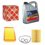 FEBI BILSTEIN Motoröl 32947 + Luftfilter 101336 + Ölfilter 109411