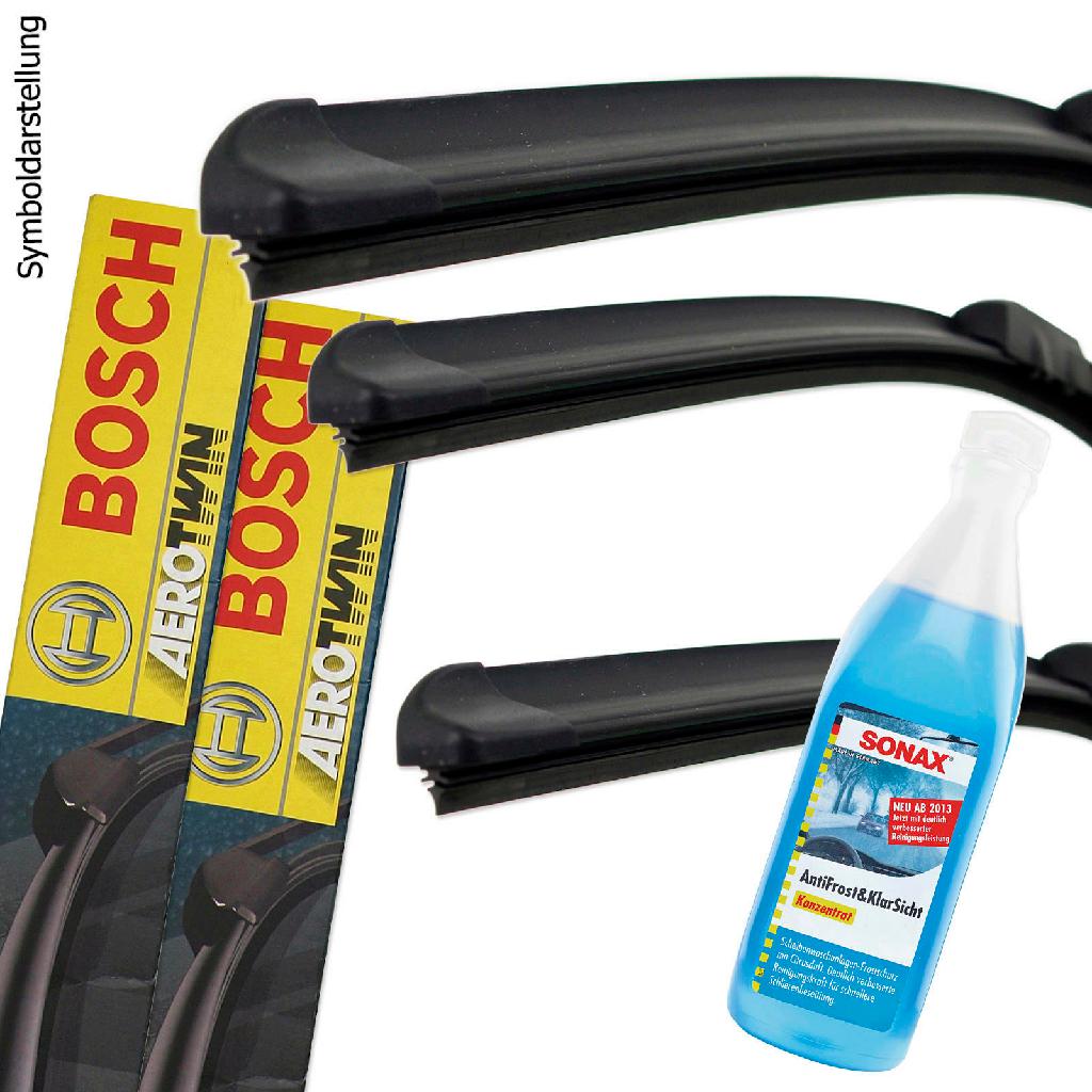 BOSCH Wischblatt 3 397 008 634 + Wischblatt 3 397 007 462 SONAX Frostschutz, Scheibenreinigungsanlage 03321000