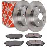 FEBI BILSTEIN Bremsbelagsatz, Scheibenbremse 116417 + Bremsscheibe 108688