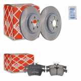 FEBI BILSTEIN Bremsbelagsatz, Scheibenbremse 16718 + Bremsscheibe 44135