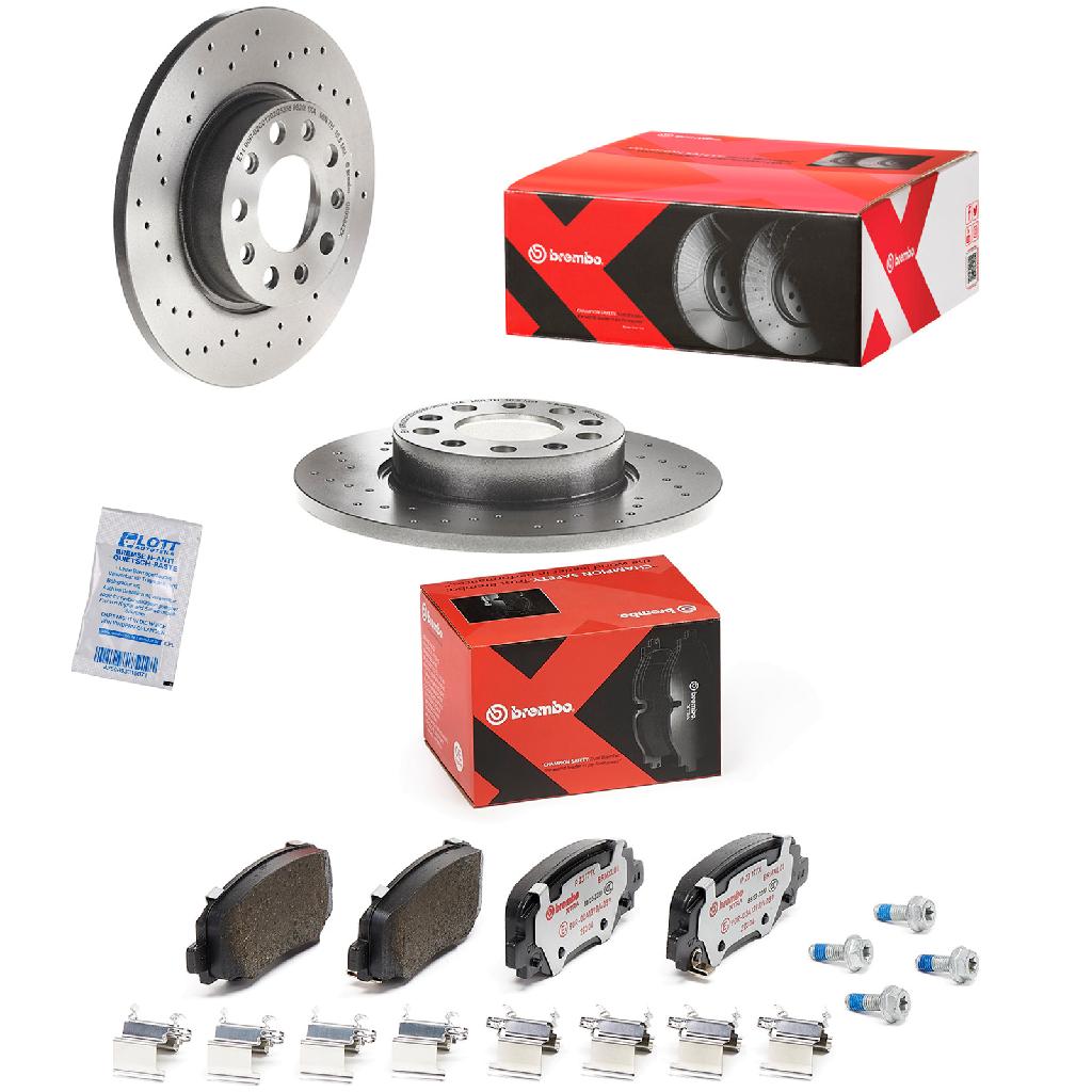 BREMBO Bremsbelagsatz, Scheibenbremse P 23 177X + Bremsscheibe 08.9364.2X