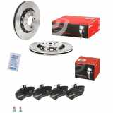 BREMBO Bremsbelagsatz, Scheibenbremse P 85 011 + Bremsscheibe 09.6728.10
