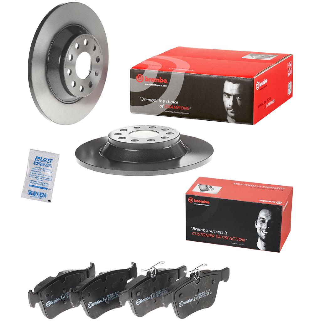 BREMBO Bremsbelagsatz, Scheibenbremse P 85 124 + Bremsscheibe 08.C501.11