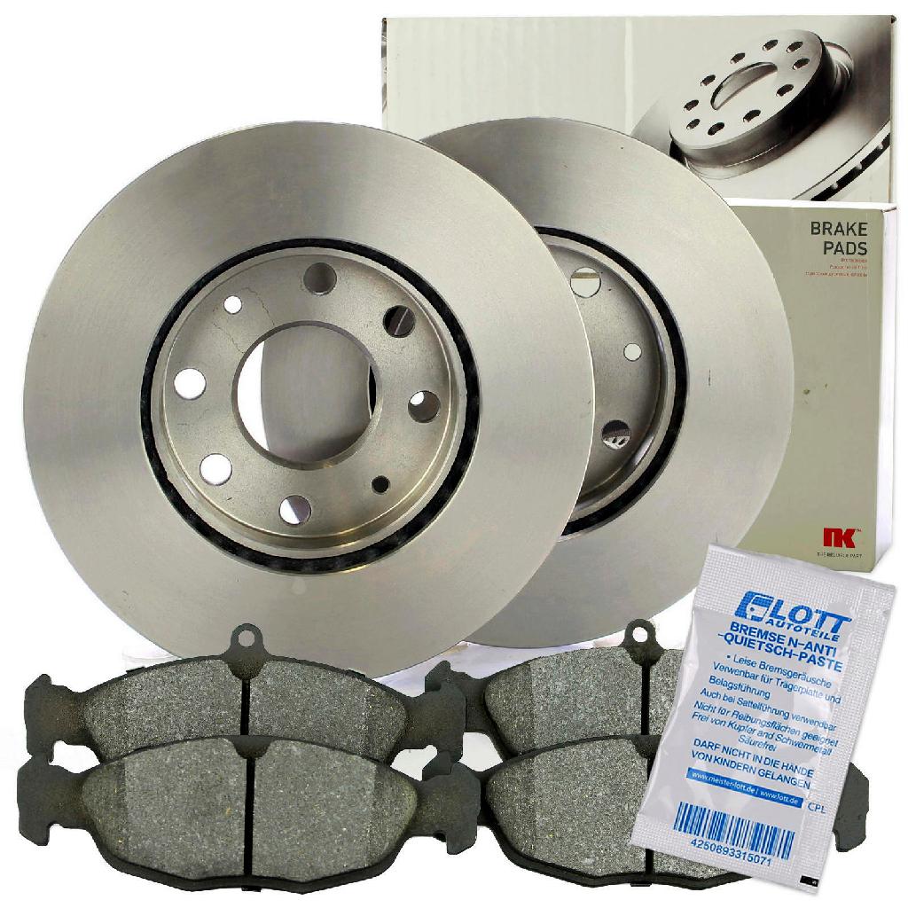 NK Bremsscheibe 203608 + Bremsbelagsatz, Scheibenbremse 223609